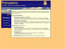 Tablet Screenshot of panasera.de
